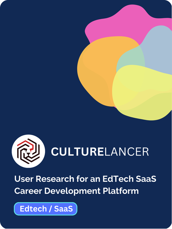 User Research for an EdTech SaaS Career Development Platform